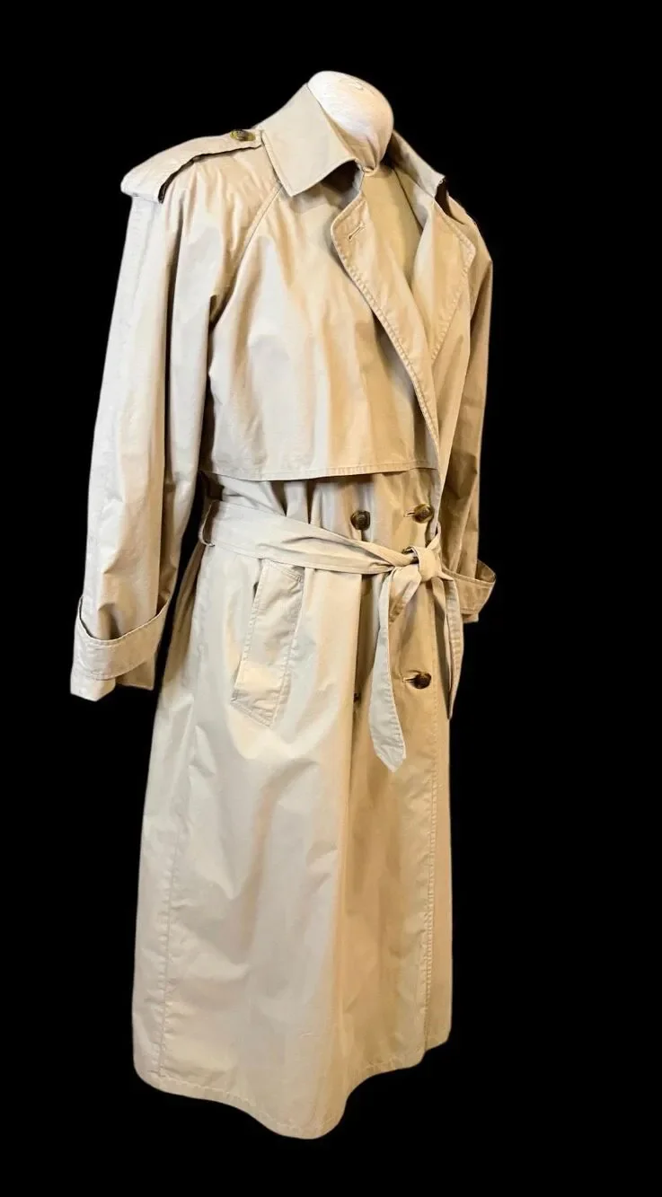 Talbots Double Breasted Trench Coat Lined Sz. 8. Timeless Classic Iconic